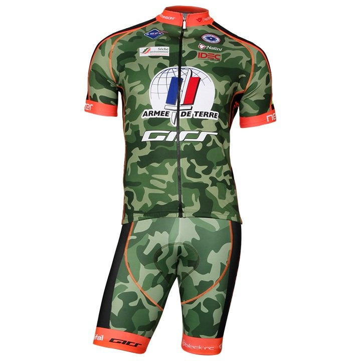 ARMEE DE TERRE Set (cycling jersey + cycling shorts), for men, Cycling clothing