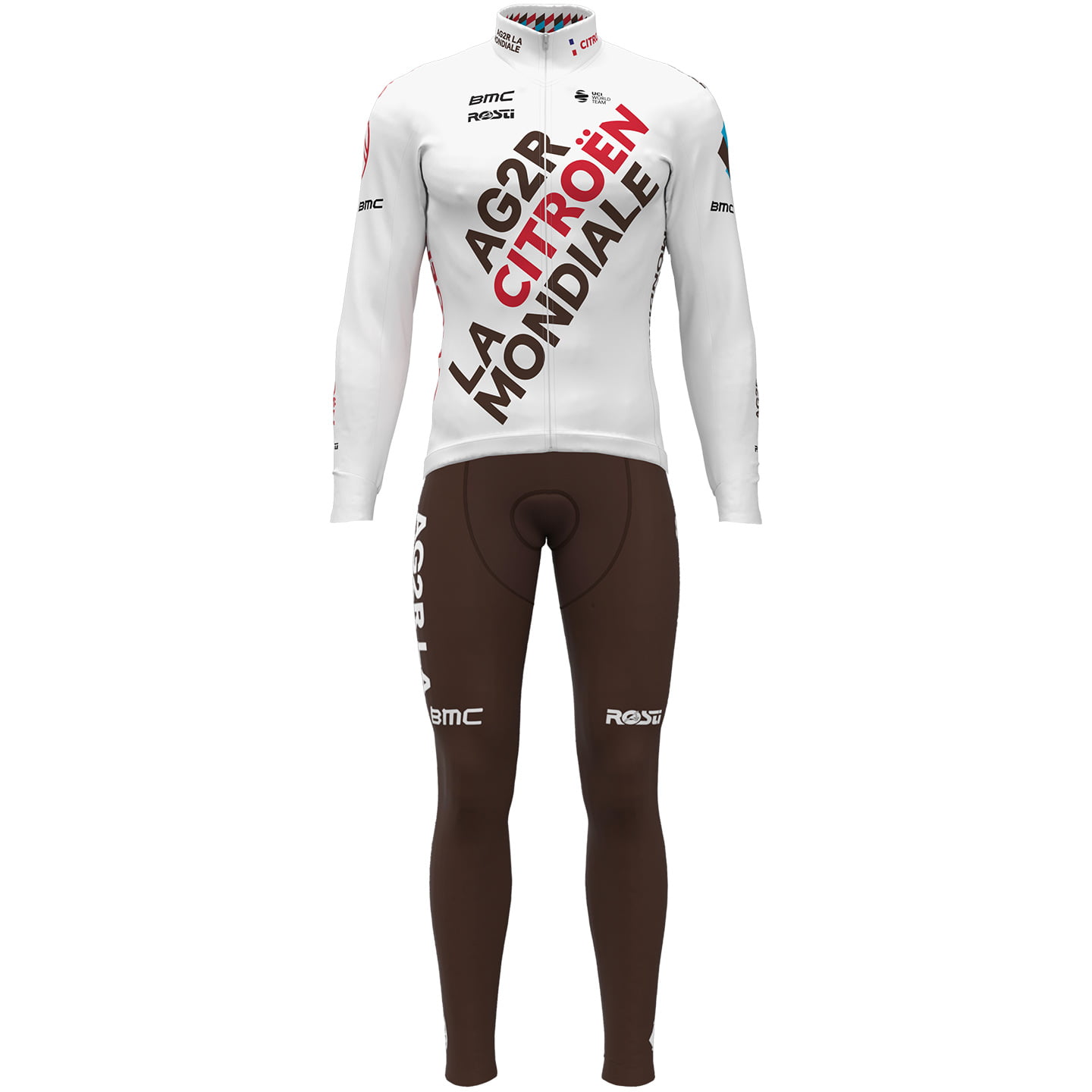 Set (chaqueta de invierno + culotte largo de ciclismo) AG2R CitroÃ«n Team 2022 Se