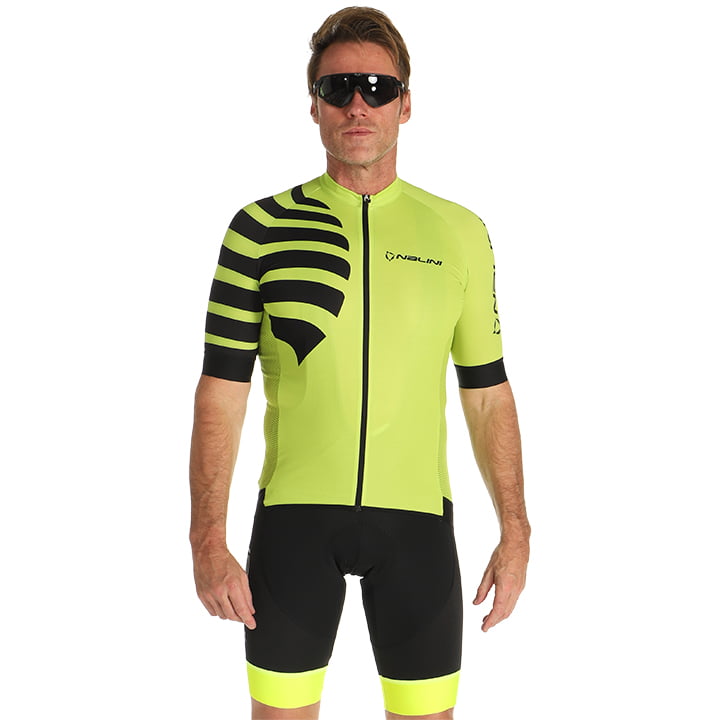 NALINI Stripes Set (fietsshirt + fietsbroek) set (2 artikelen), voor heren