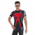 fietsshirt met korte mouwen Salorno, zwart-rood