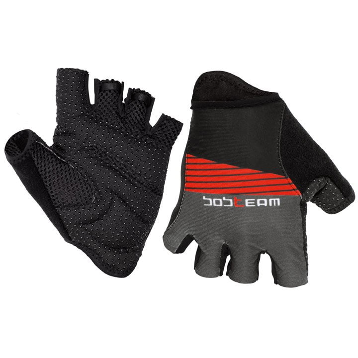 Fietshandschoenen, BOBTEAM fietsPerformance Line II zwart/titaan handschoenen, v
