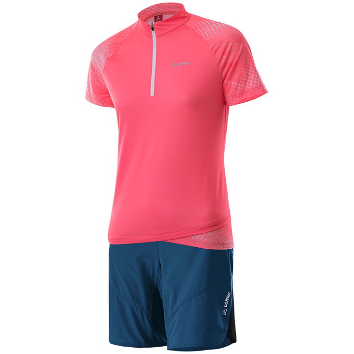 LÖFFLER Rise Dames set (fietsshirt + fietsbroek) dames set (2 artikelen), Fietsk