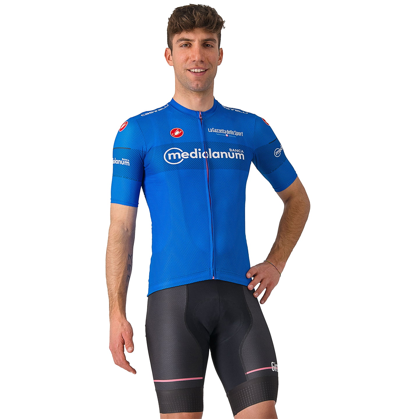 GIRO D'ITALIA Maglia Azzura 2024 Set (fietsshirt + fietsbroek) set (2