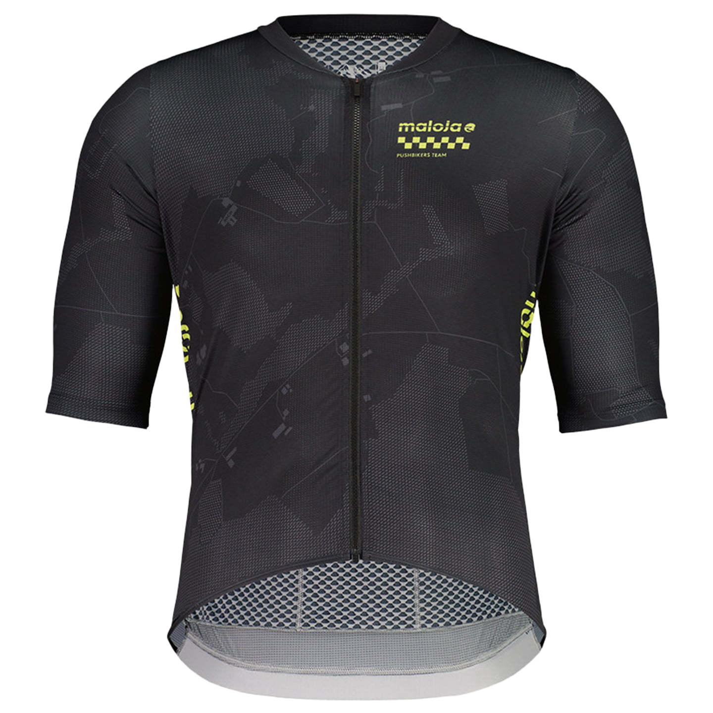 MALOJA PushbikersM. Aero fietsshirt met korte mouwen, voor heren, Maat L,