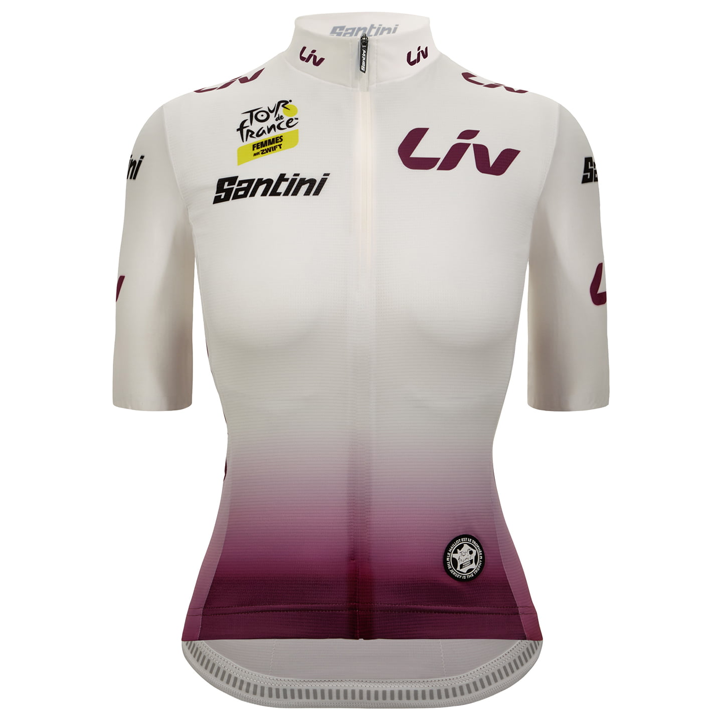 TOUR DE FRANCE Femmes avec Zwift Damesshirt witte trui 2025 damesfietsshirt,