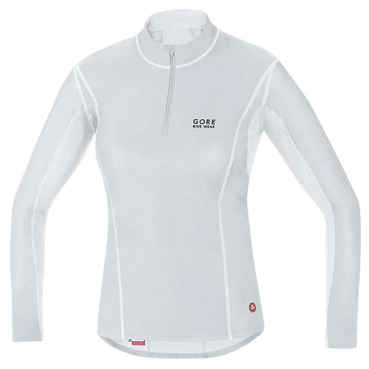 GORE WEAR Dames shirt met lange mouwen WS Turtleneck licht grijs-wit, Maat 40