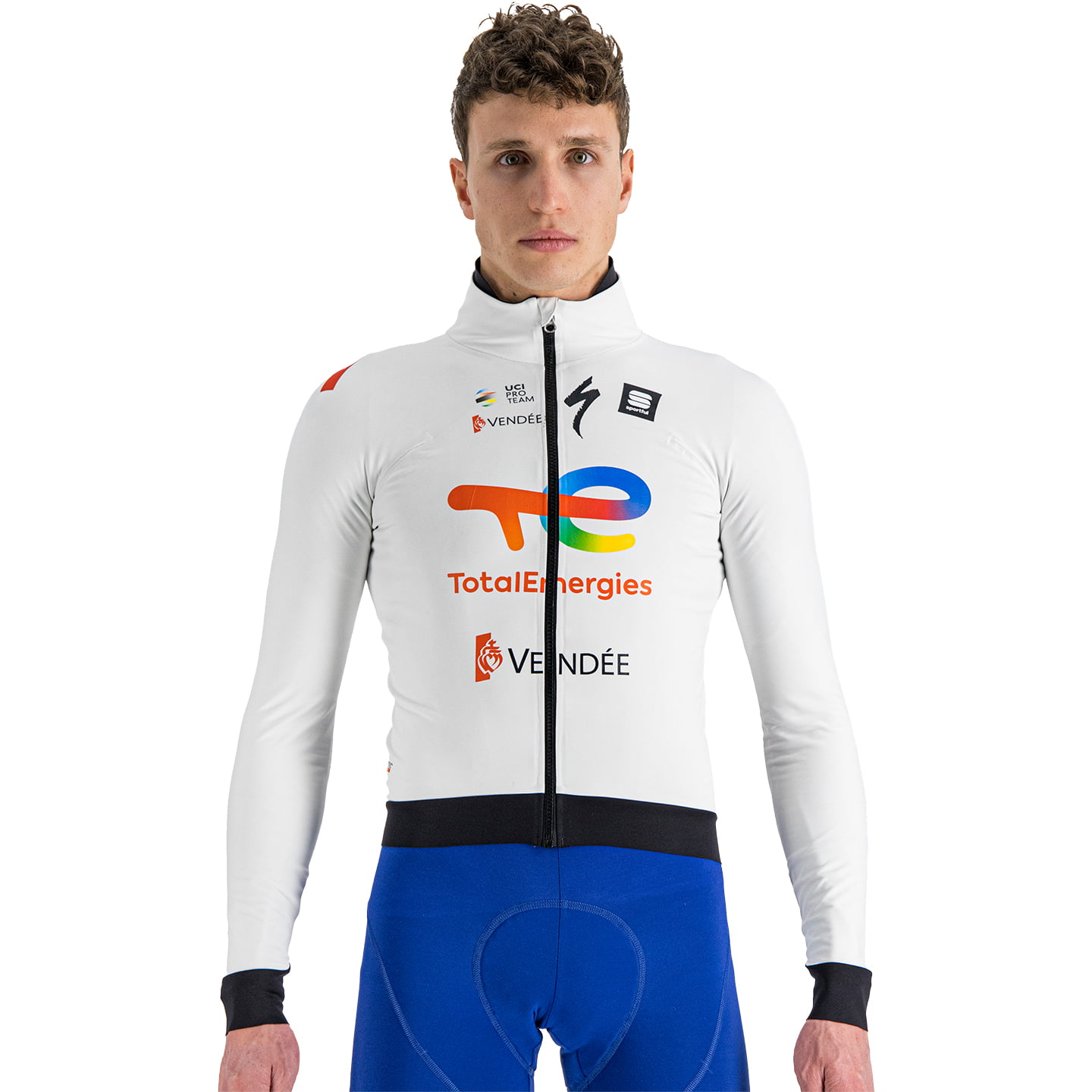 TEAM TOTALENERGIES Fiandre Pro Cycling Jacket 2023 Light Jacket, for men, size L, Bike jacket, Cycle gear