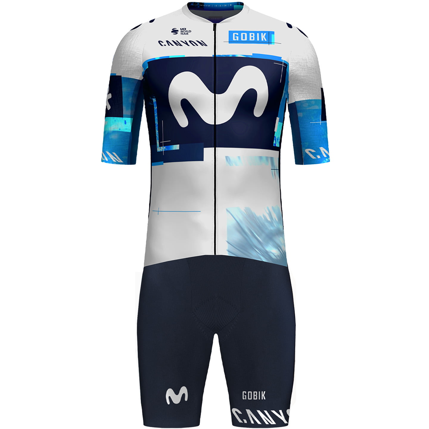 MOVISTAR TEAM Race 2025 Set (fietsshirt + fietsbroek) set (2 artikelen), voor