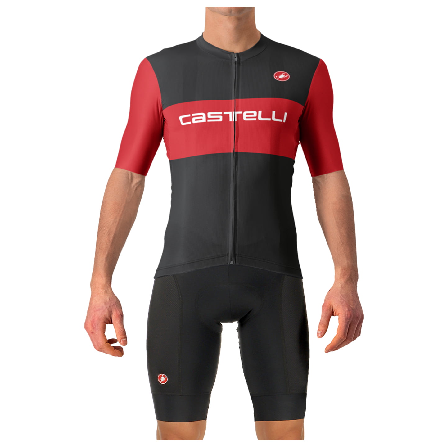 CASTELLI Fan Block Set (fietsshirt + fietsbroek) set (2 artikelen), voor heren