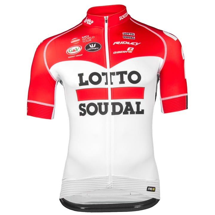 Lotto Soudal PRR 2018 Short Sleeve Jersey Short Sleeve Jersey, for men, size L, Cycling shirt, Cycle clothing