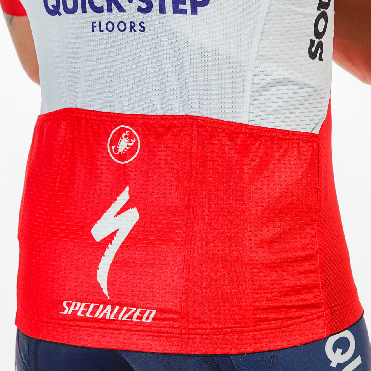 SOUDAL QUICK-STEP Short Sleeve Jersey French Champion 2023