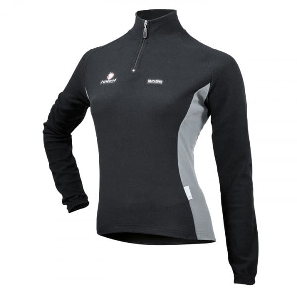 Maillot manches longues femme BASIC noir-gris Maillot manches longues femme BASIC noir-gris
