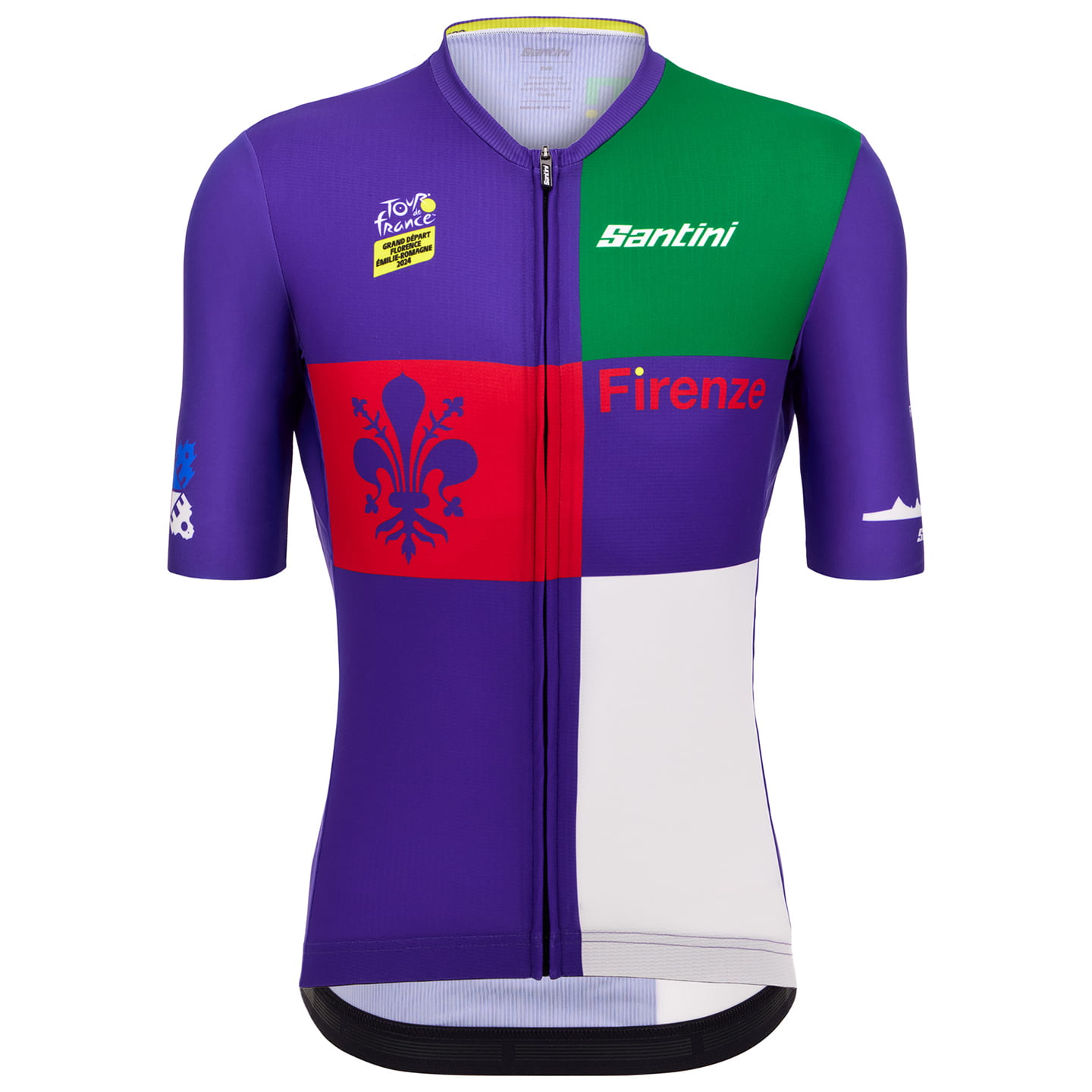 TOUR DE FRANCE Shirt met korte mouwen Firenze 2024 fietsshirt met korte mouwen,