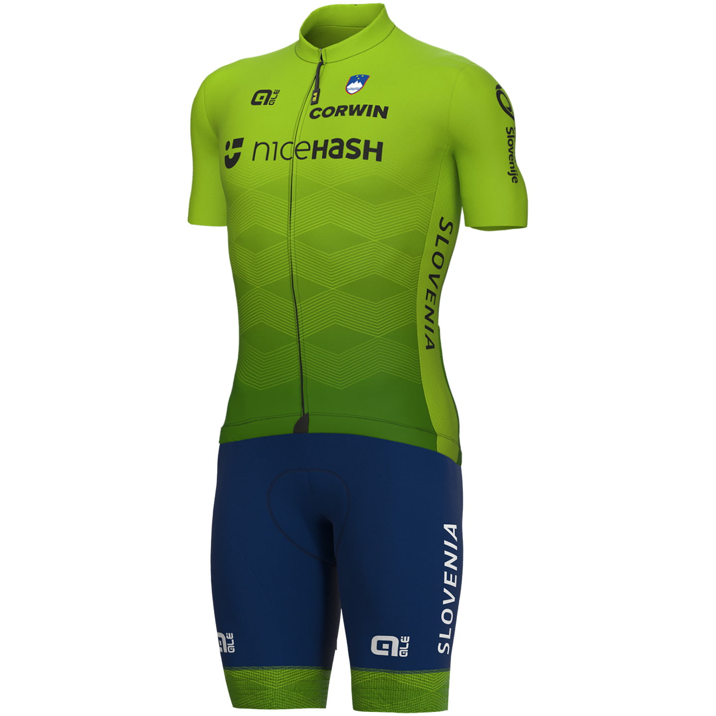 SLOVENIAN NATIONAL TEAM 2022 Set (cycling jersey + cycling shorts) Set (2 pieces), for men, Cycling clothing