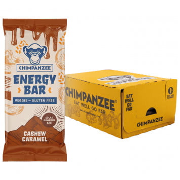 Barrita energética de anacardo y caramelo 15 uds./caja CHIMPANZEE Barrita energética de anacardo y caramelo 15 uds./caja