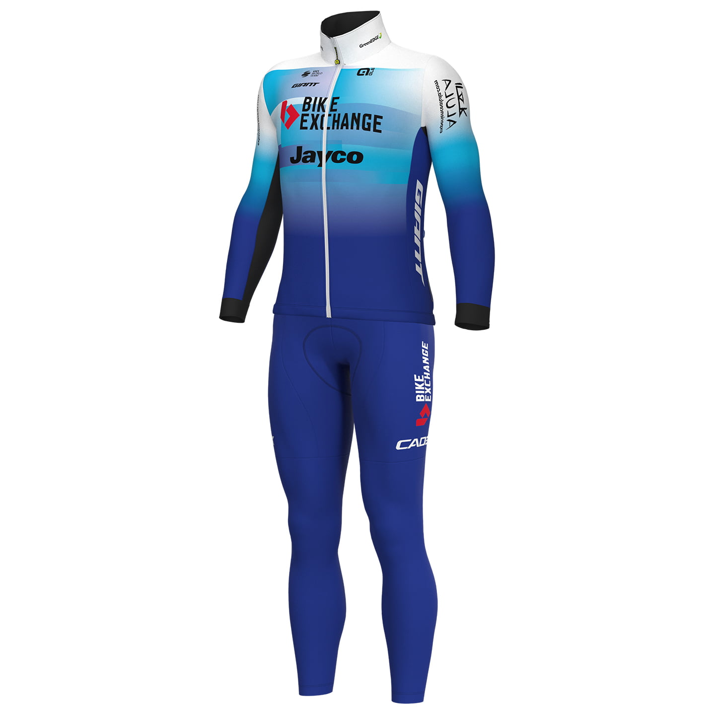 TEAM BIKEEXCHANGE-JAYCO 2022 Set (winter jacket + cycling tights) Set (2 pieces), for men