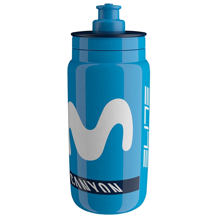 ELITE Bidon Fly Teams 2021 Movistar 550 ml bidon, voor heren, Fietsbidon, Fietsa