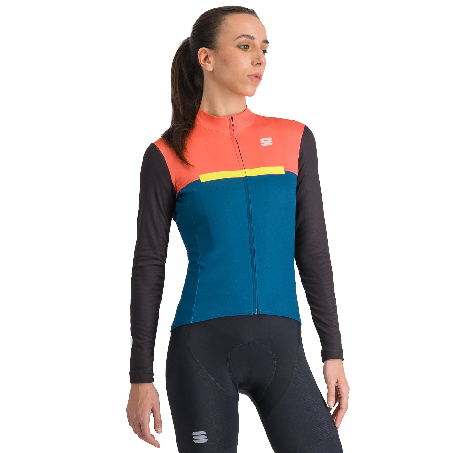 SPORTFUL Dames lange mouwen trui Pista damesfietsshirt met lange mouwen, Maat L,