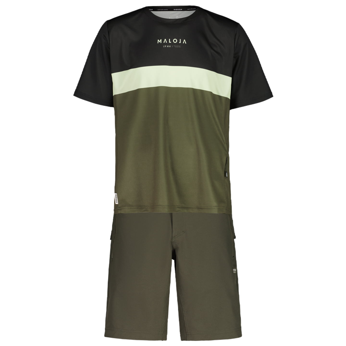 MALOJA BarettiM. Set (fietsshirt + fietsbroek) set (2 artikelen), voor heren