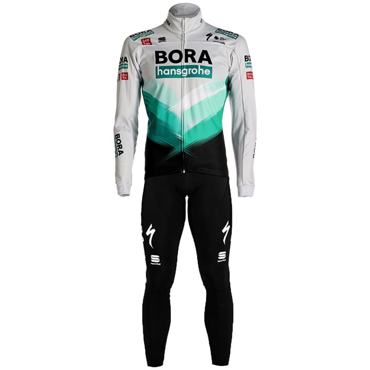 BORA-hansgrohe 2021 Set (winter fietsjack + lange koersbroek), voor heren
