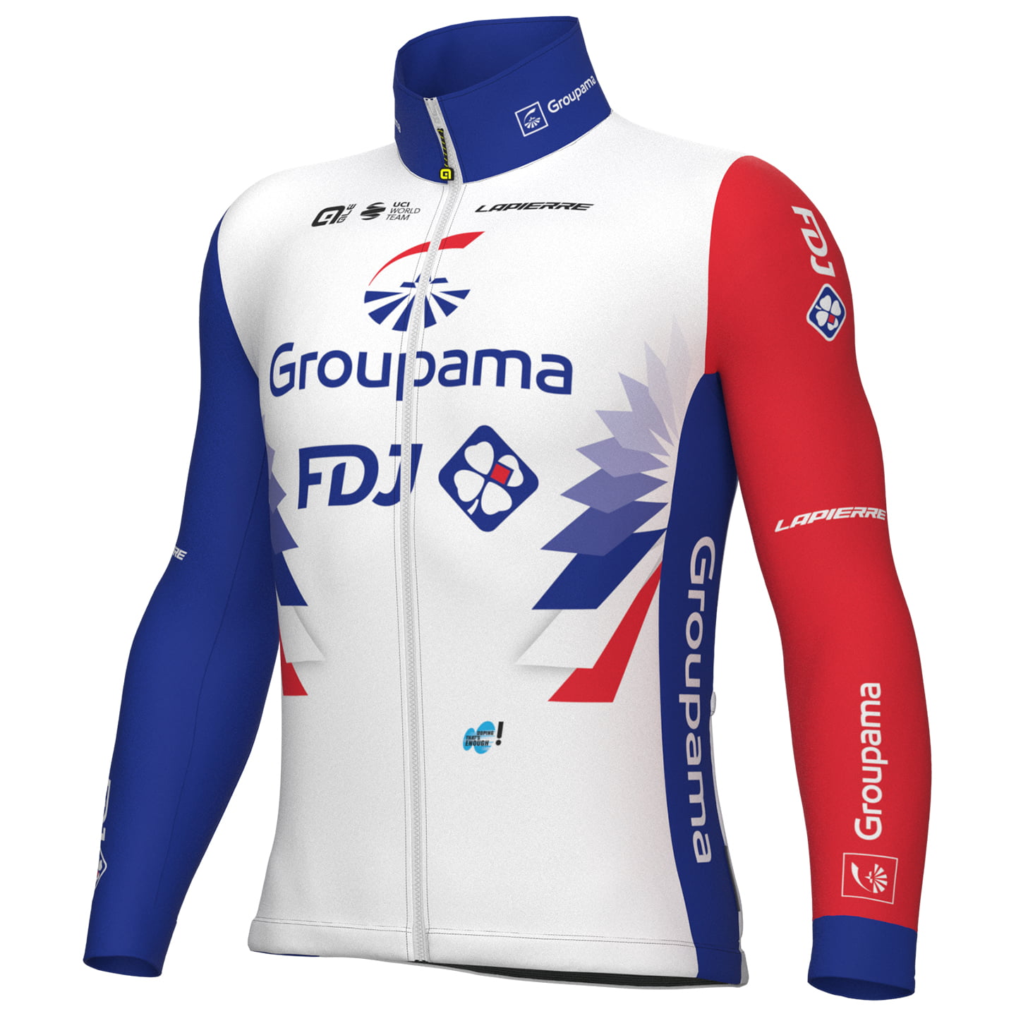 GROUPAMA - FDJ 2022 Thermal Jacket, for men, size S, Winter jacket, Cycling clothing