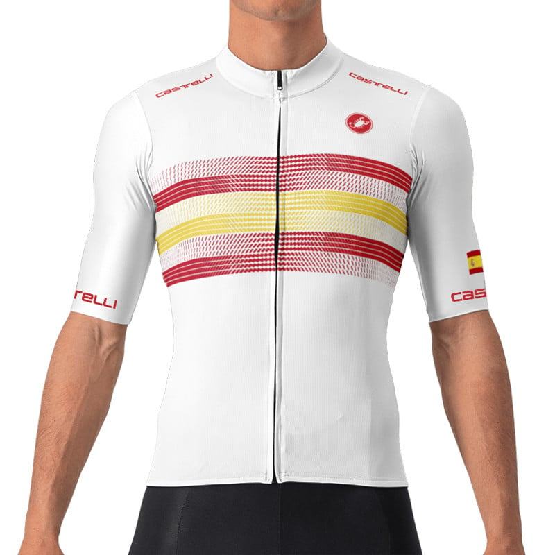 CASTELLI Short Sleeve Jersey Country Collection Spain white