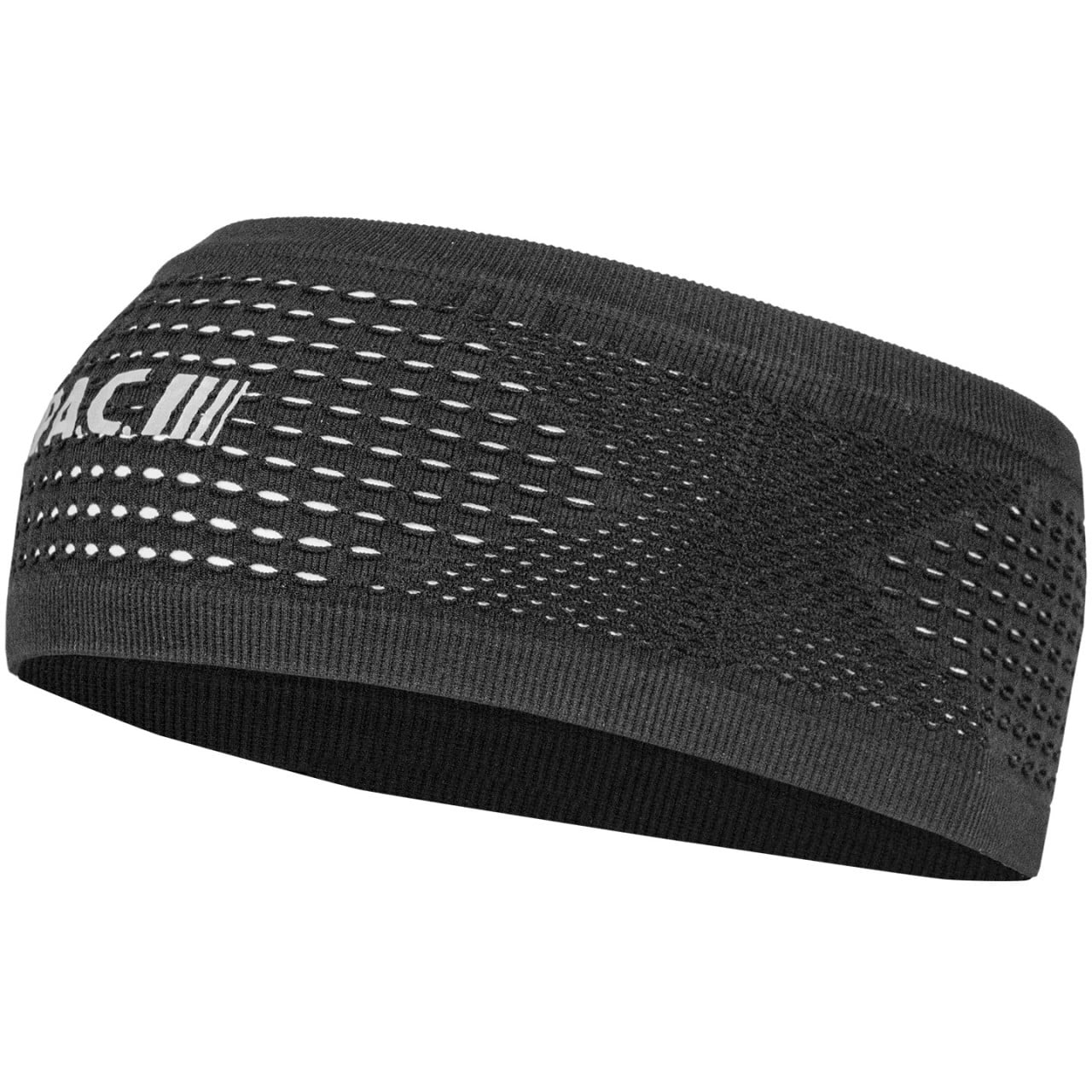 P.A.C Stirnband Recycled Seamless Mesh Total Black