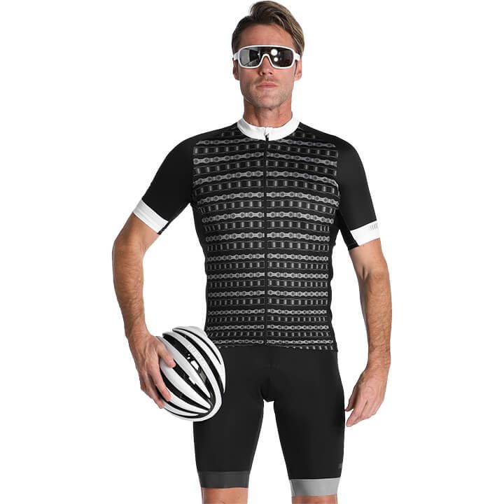 RH+ Lab Set (cycling jersey + cycling shorts), for men