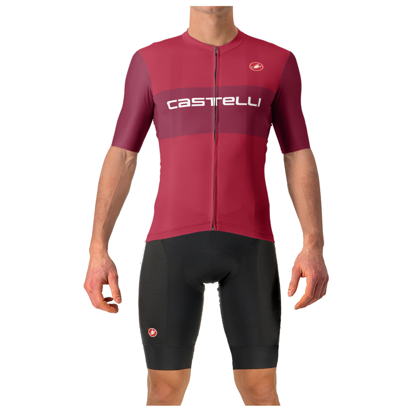CASTELLI Fan Block Set (fietsshirt + fietsbroek) set (2 artikelen), voor heren