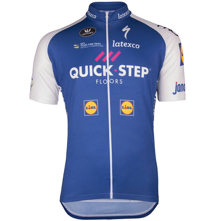 QUICK-STEP FLOORS 2017 fietsshirt met korte mouwen, voor heren, Maat XL, Wielren
