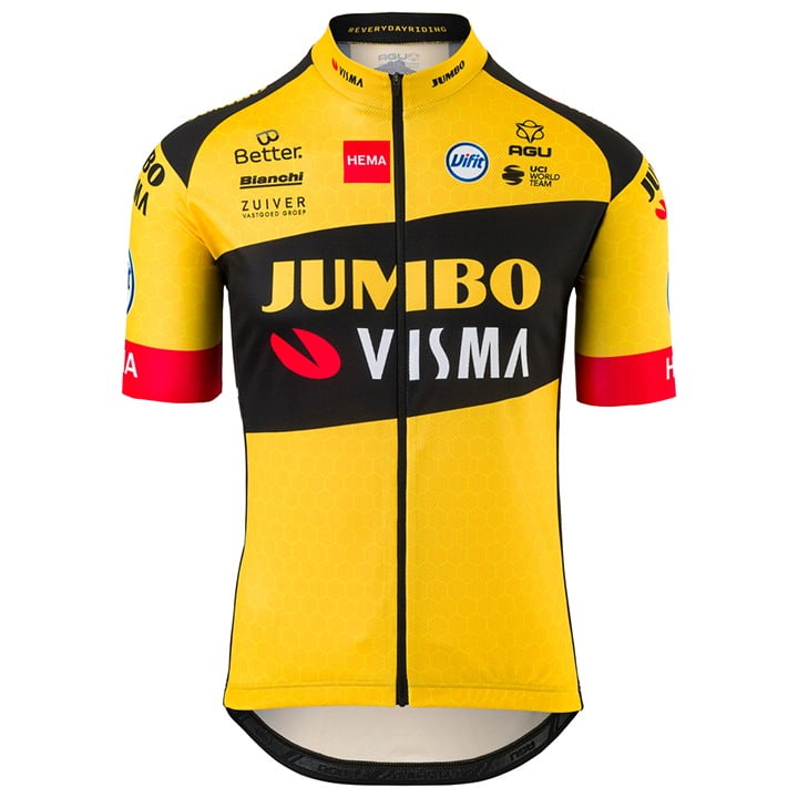 TEAM JUMBO-VISMA Kinderfietsshirt 2020 kinderfietsshirt, Maat S