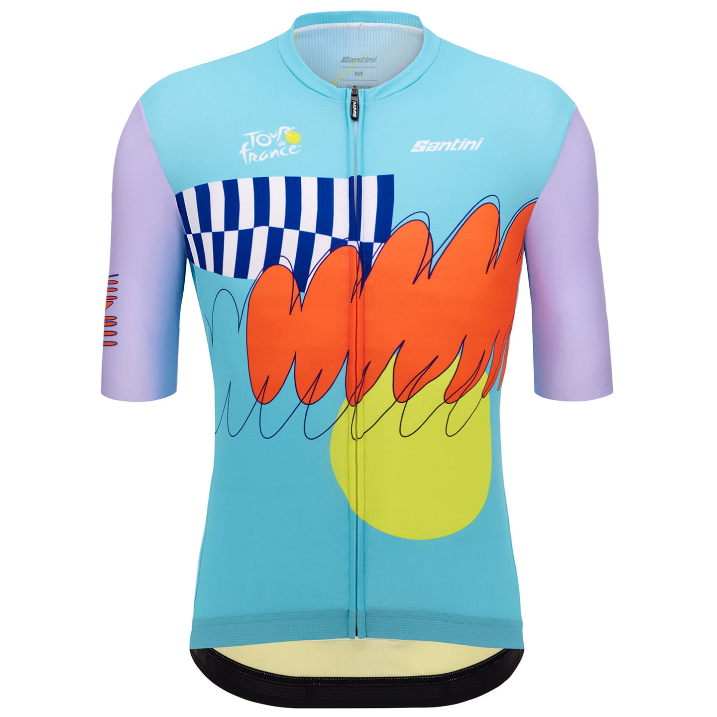 TOUR DE FRANCE Shirt met korte mouwen Nice TDF Arrivée 2024 fietsshirt met korte