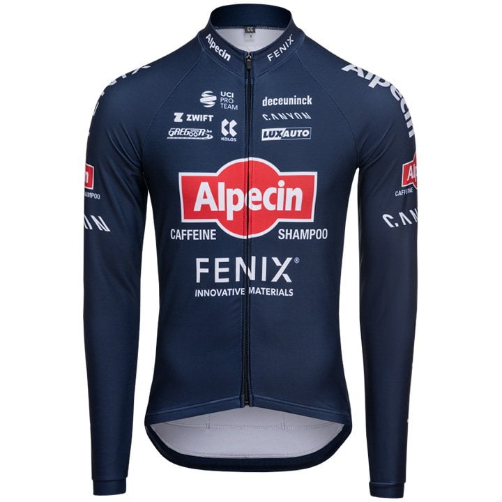 ALPECIN FENIX 2022 Long Sleeve Jersey, for men, size M, Cycle jersey, Cycling clothing