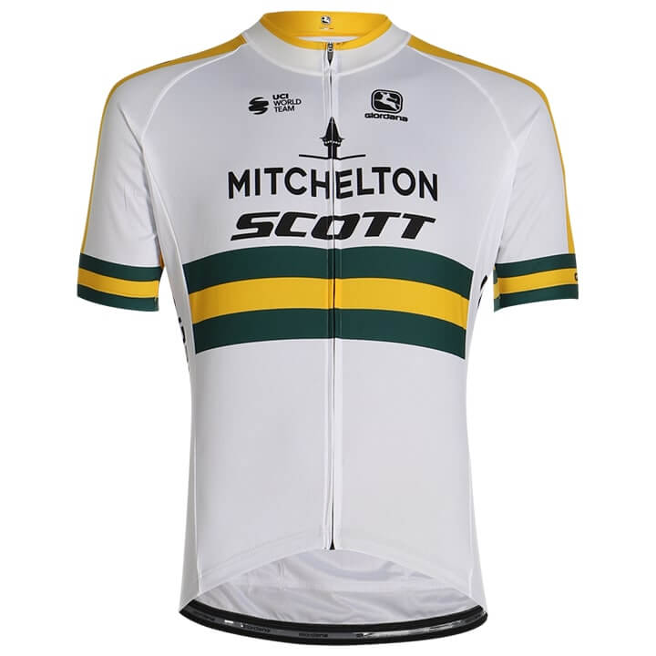 MITCHELTON-SCOTT Short Sleeve Jersey Australian Champion 2020, for men, size M, Cycle jersey, Cycling clothing