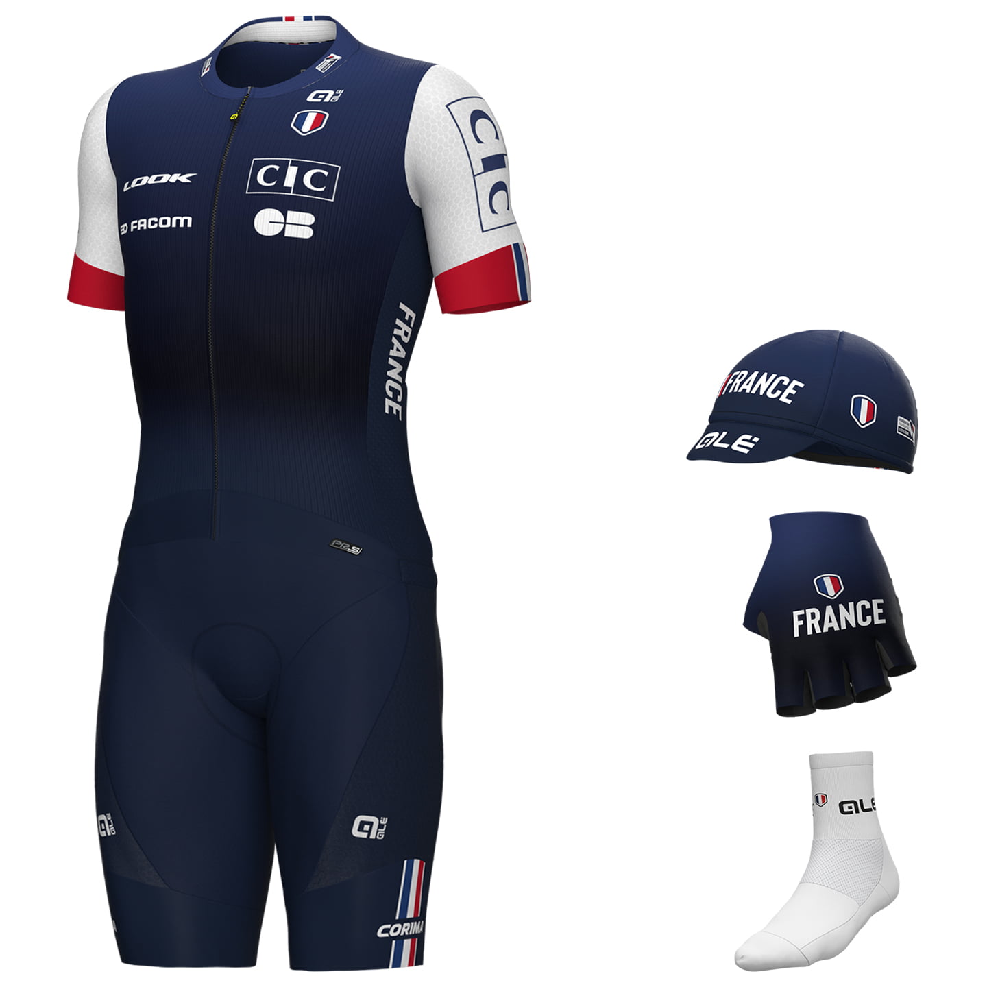 Franz. Nationalmannschaft Race Maxi-Set (5 stukken) maxiset (5 artikelen), voor