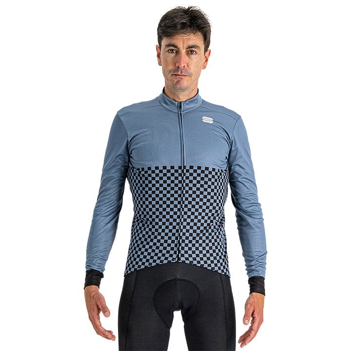 SPORTFUL Langarmtrikot Checkmate Long Sleeve Jersey Long Sleeve Jersey, for men, size M, Cycling jersey, Cycling clothing