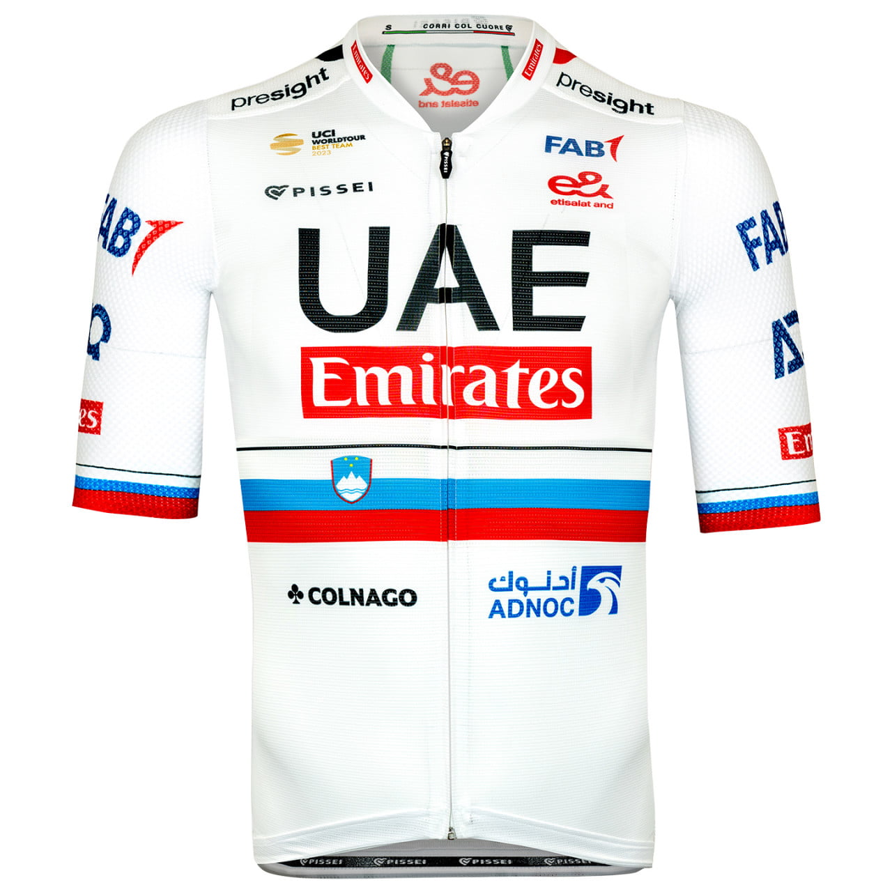 UAE TEAM EMIRATES Short Sleeve Jersey Slovenian Champion 2024