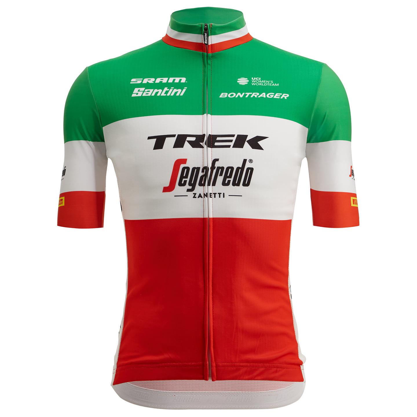 TREK SEGAFREDO Italian Champion 2023 Short Sleeve Jersey, for men, size S, Cycling jersey, Cycling clothing