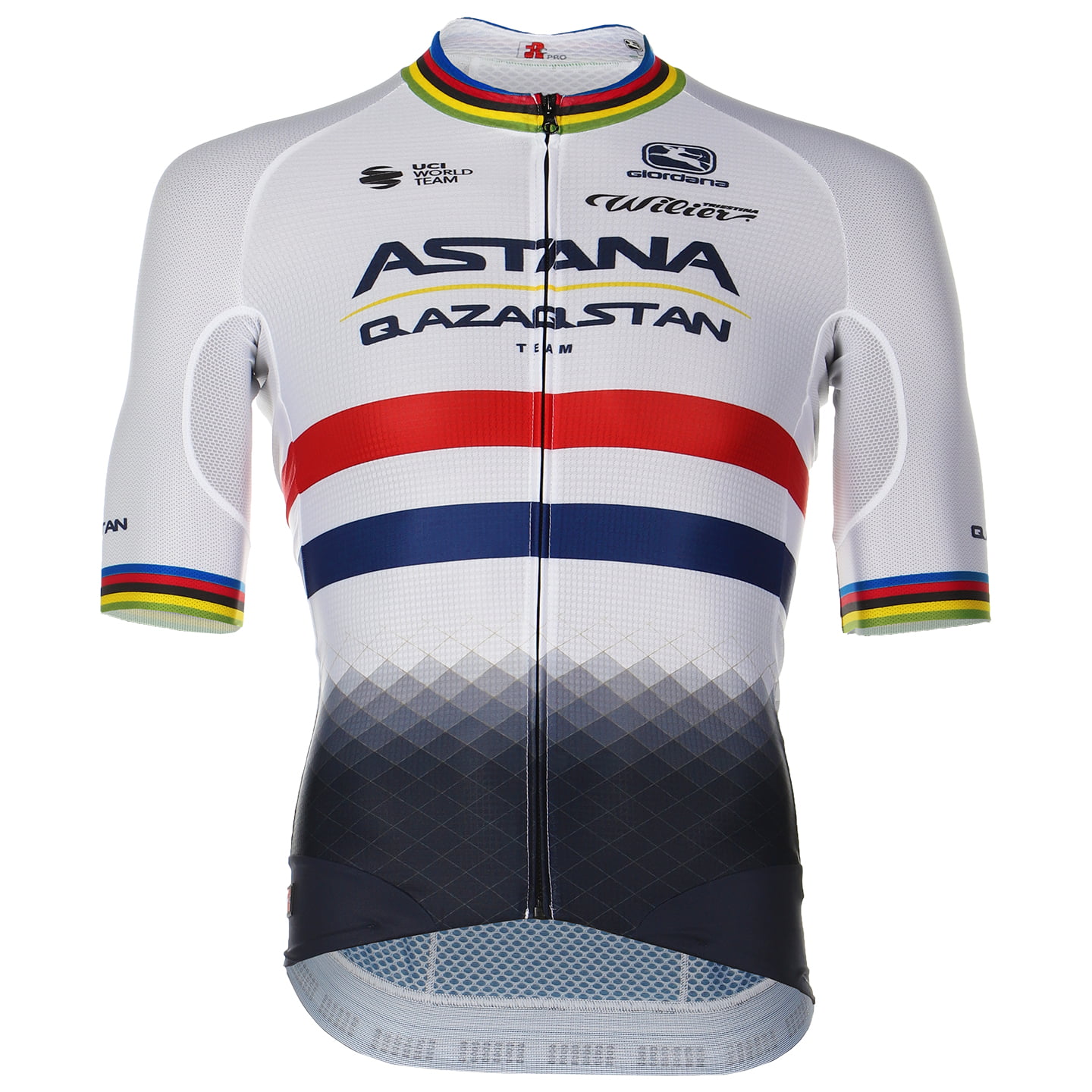 ASTANA QAZAQSTAN TEAM Short Sleeve FRC PRO British Champion 2023 Jersey, for men, size 2XL, Cycle shirt, Bike gear