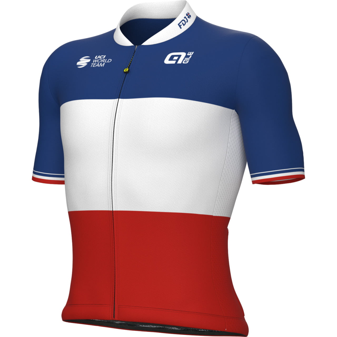 GROUPAMA FDJ Short Sleeve Jersey French Champion 2024 red blue