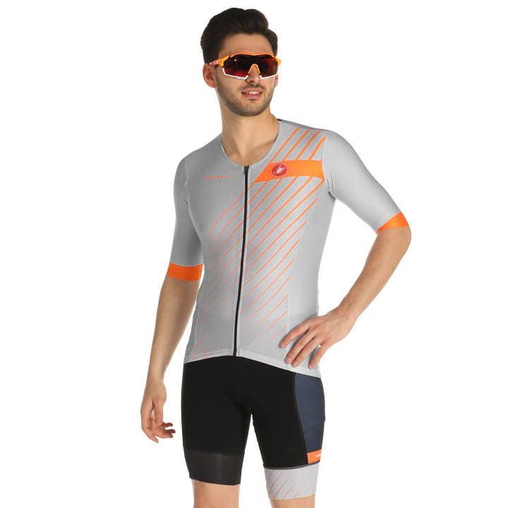 CASTELLI Tri Free Speed 2 Set (fietsshirt + fietsbroek) set (2 artikelen), voor