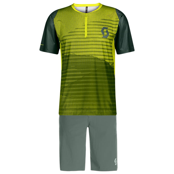 SCOTT Trail Vertic Zip Set (fietsshirt + fietsbroek) set (2 artikelen), voor her