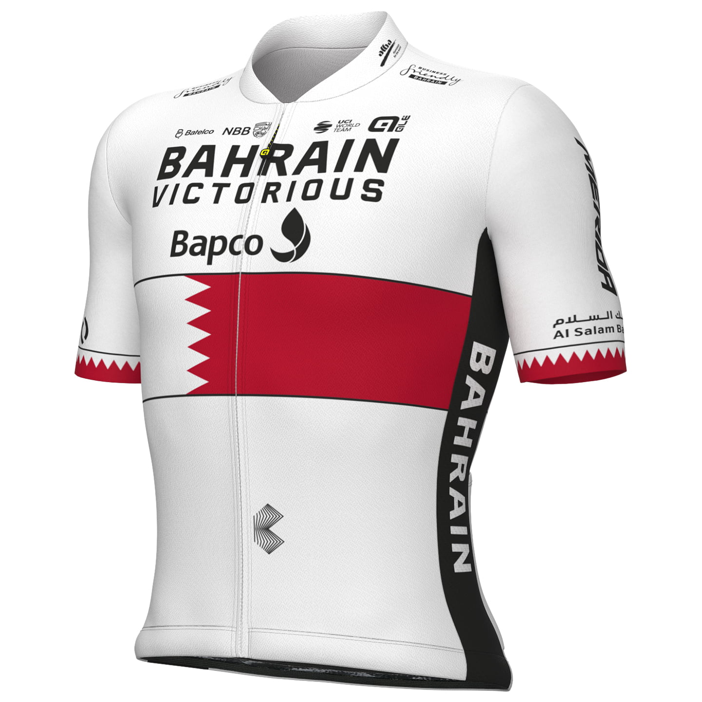 BAHRAIN - VICTORIOUS Bahraini champion 2023 Short Sleeve Jersey, for men, size L, Cycling shirt, Cycle clothing