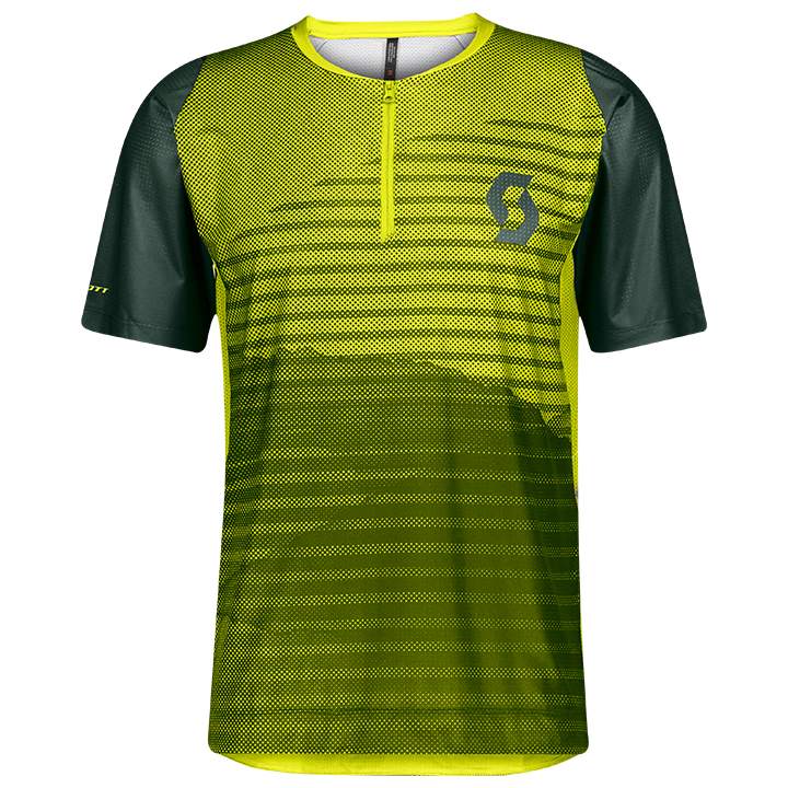 SCOTT Fietsshirt Trail Vertic Zip bikeshirt, voor heren, Maat L, Fietsshirt, Wie