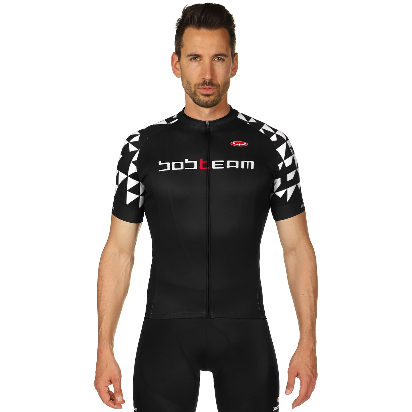Wielrenshirt, BOBTEAM Shirt met korte mouwen Les Alpes fietsshirt met korte