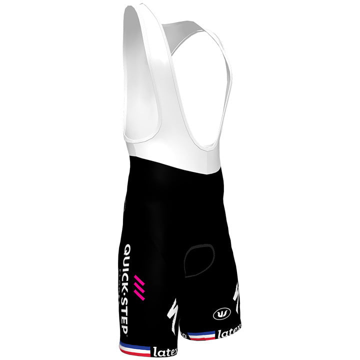 DECEUNINCK-QUICK STEP Krótkie spodnie na szelkach Mistrz Francji w jeździe na czas 2021