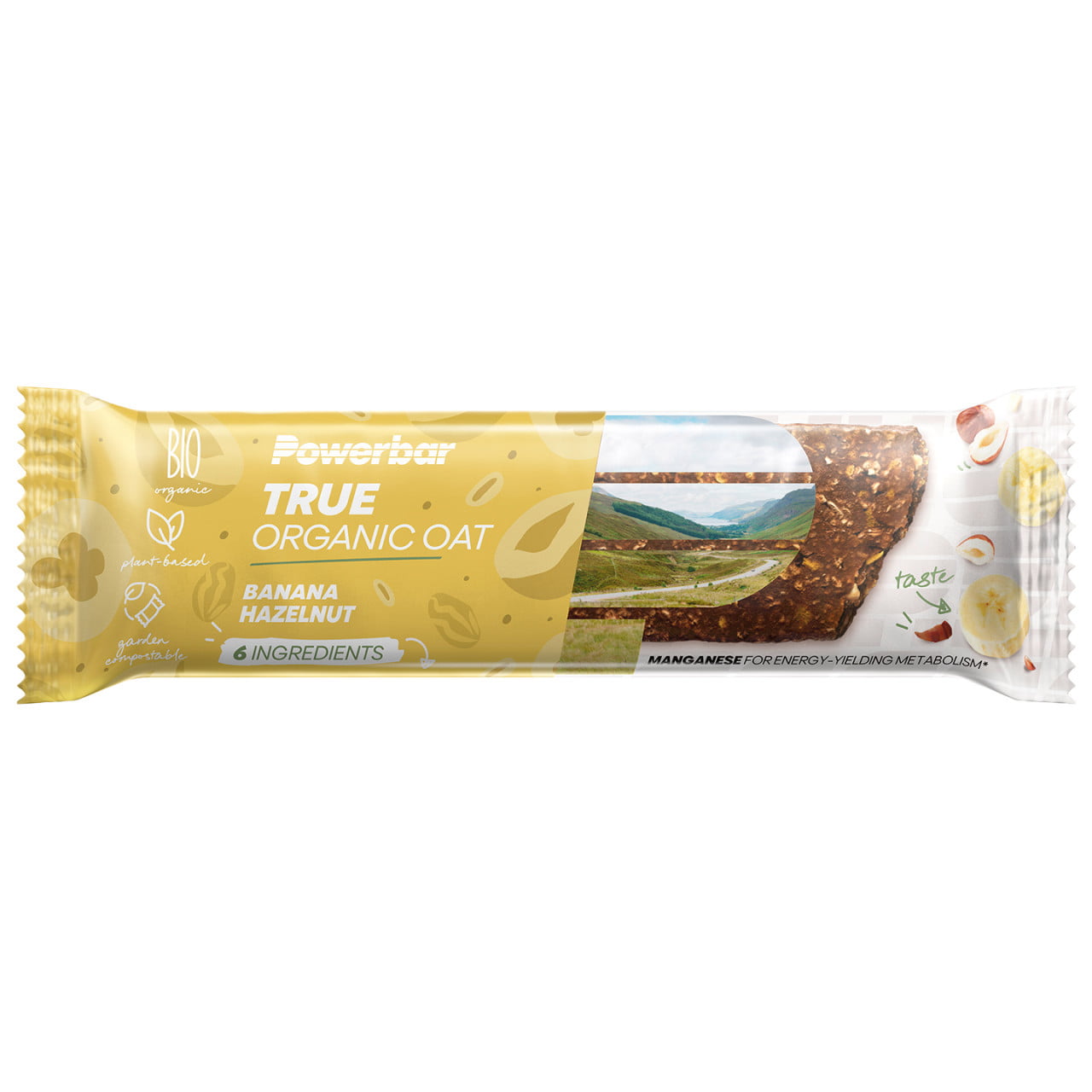 Barre protéinée True Organic OAT Banana Haselnut 16 pièces / boîte