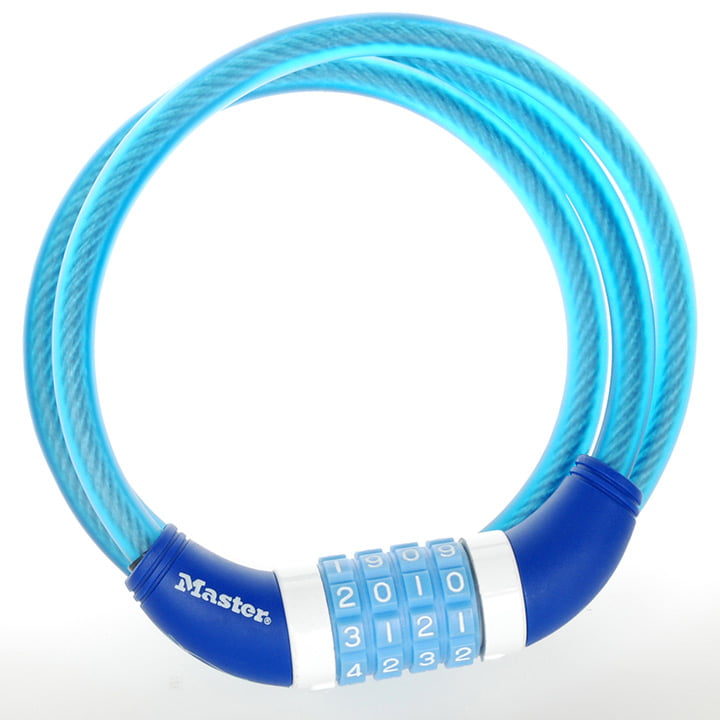 MASTER LOCK 8231, blauw kabelslot, Fietsaccessoires