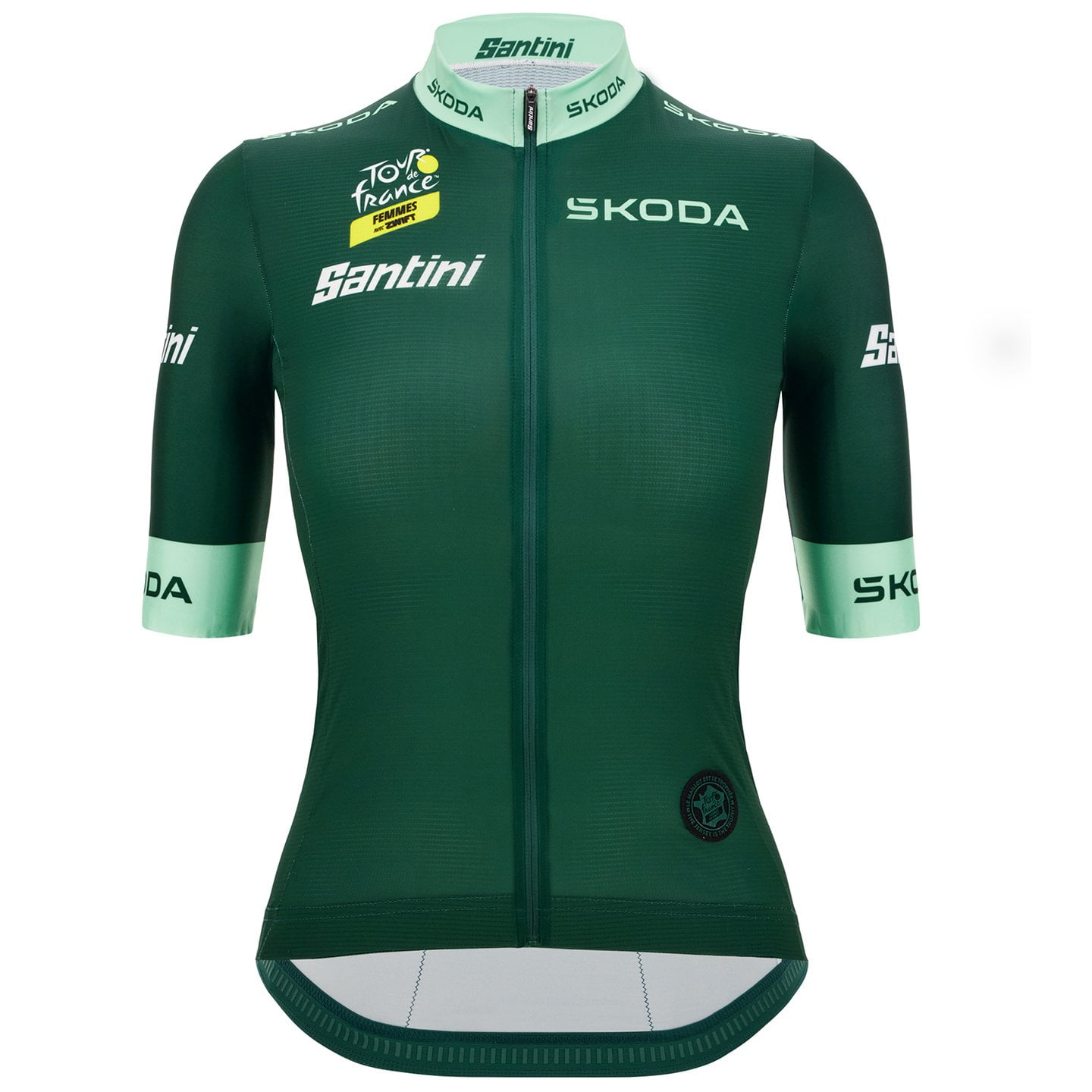 TOUR DE FRANCE Femmes avec Zwift Damesshirt groene trui 2024 damesfietsshirt,