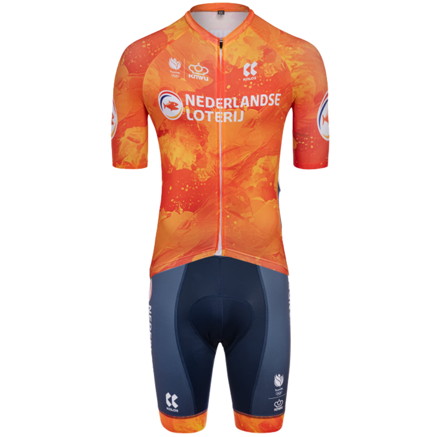 NEDERLANDS NATIONAAL TEAM 2025 Set (fietsshirt + fietsbroek) set (2 artikelen),